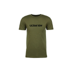 Ultraview UV Tee in Olive Green, short sleeve cotton blend t-shirt with white Ultraview logo on chest