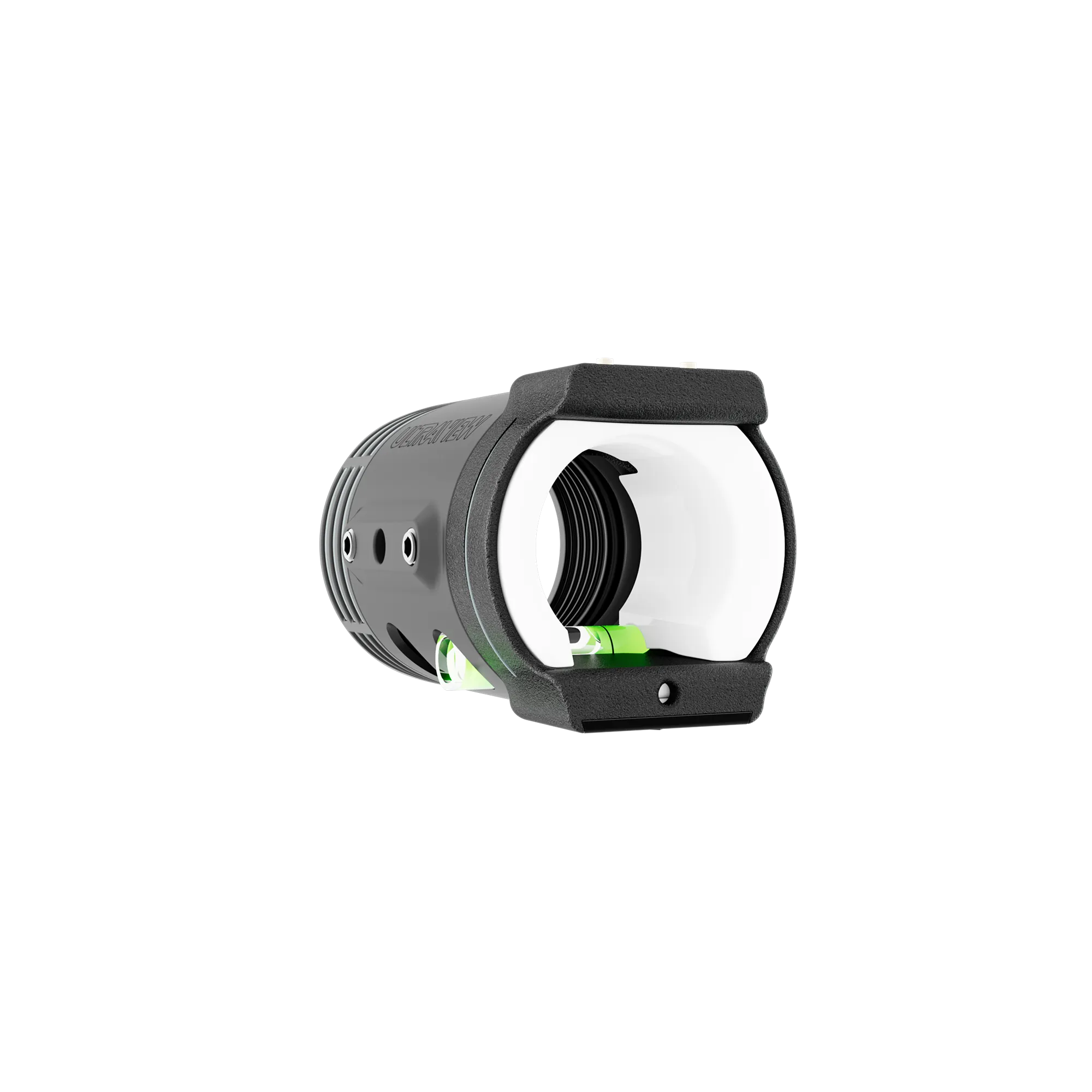 UV3™ SE Target Kit archery scope with white no-light cap installed for non-illuminated use