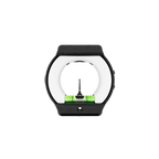 UV3™SE Viz Ring in white installed on archery scope with green level and single pin sight for precision aiming
