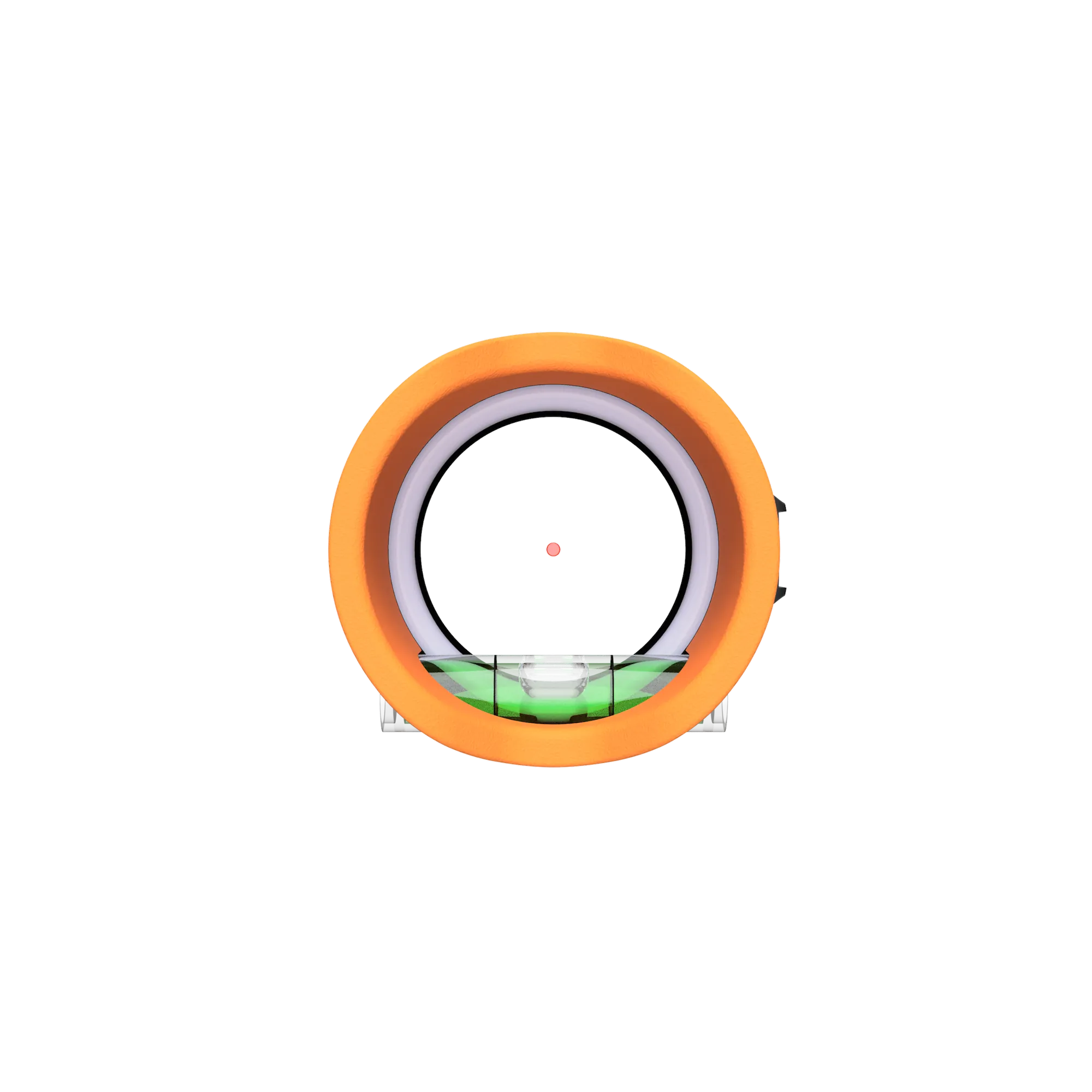 UV3XL™ No-Light Cap installed on UV3XL™ scope, orange color, compliant with local laws