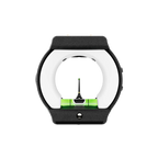 UV3XL™ SE Viz Ring in white installed on archery scope with green level and single pin sight for precision aiming
